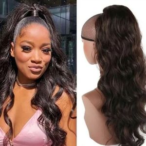 Black Curly 24in Ponytail